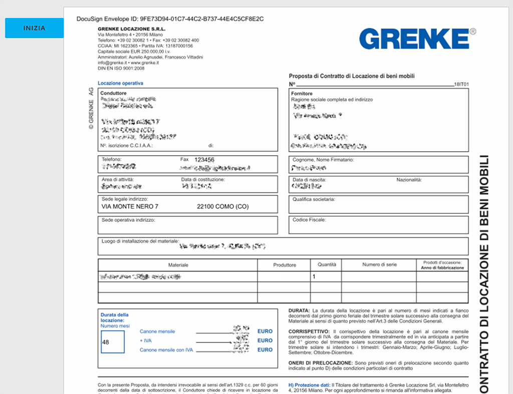 firma locazione Grenke